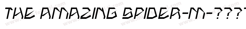 THE AMAZING SPIDER-M字体转换